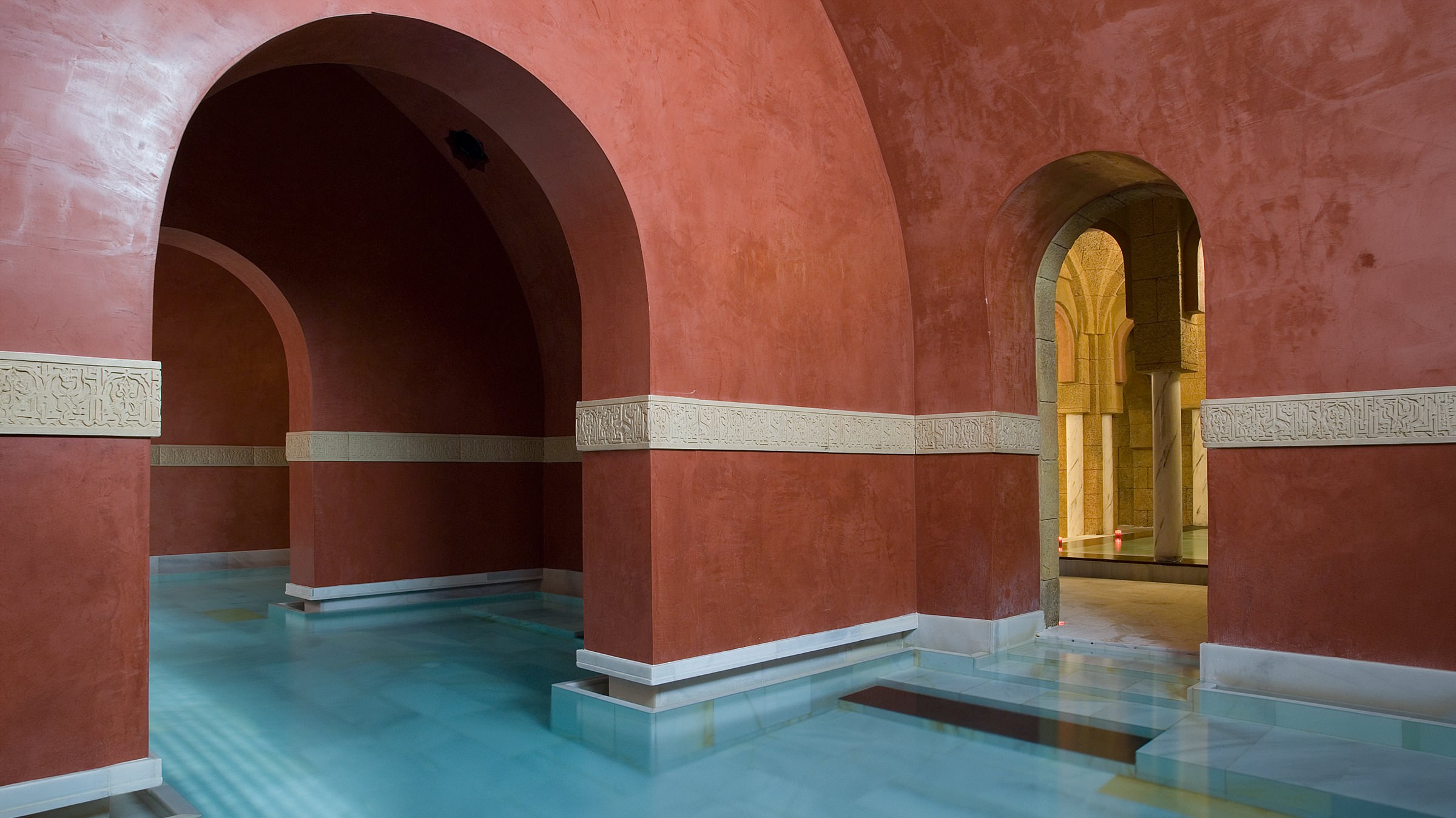 Interior del Hammam Tartessus, fotografía de espacios wellness y hospitality